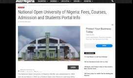 
							         National Open University of Nigeria: Fees, Courses, Admission & Portal								  
							    
