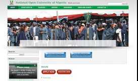 
							         National Open University of Nigeria: Home								  
							    