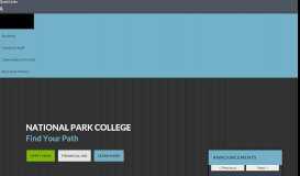
							         National Park College: Home								  
							    