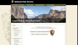 
							         National Park Service Office of Learning & Development								  
							    