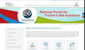 
							         National Portal for Trainers and Assessors | National Skill ... - NSDC								  
							    