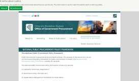 
							         National Public Procurement ... - Office of Government Procurement								  
							    