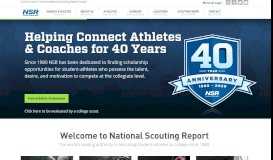 
							         National Scouting Report - College Scouting Organization								  
							    