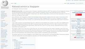
							         National service in Singapore - Wikipedia								  
							    