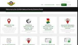 
							         National Service Scheme Portal - Ghana								  
							    