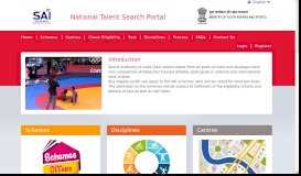
							         National Sports Talent Search Portal								  
							    