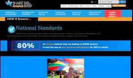 
							         National Standards - SHAPE America								  
							    