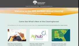 
							         National Student Clearinghouse at AACRAO | Visit us in booth #113								  
							    