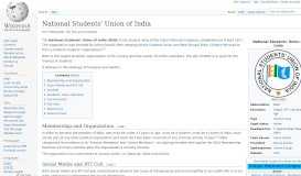 
							         National Students' Union of India - Wikipedia								  
							    