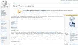 
							         National Television Awards - Wikipedia								  
							    