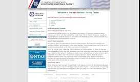 
							         National Testing Center - United States Coast Guard Auxiliary								  
							    