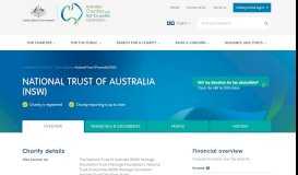 
							         National Trust Of Australia (NSW) | Australian Charities and Not-for ...								  
							    