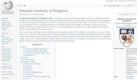 
							         National University of Singapore - Wikipedia								  
							    