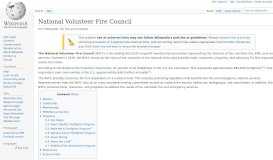 
							         National Volunteer Fire Council - Wikipedia								  
							    