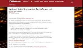 
							         National Voter Registration Day is Tomorrow – DRG News								  
							    