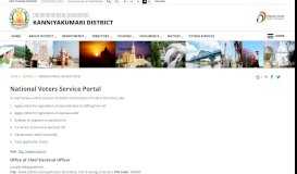 
							         National Voters Service Portal | Kanniyakumari District, Government of ...								  
							    