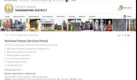 
							         National Voters Services Portal | Dharmapuri District, Government of ...								  
							    