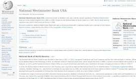 
							         National Westminster Bank USA - Wikipedia								  
							    