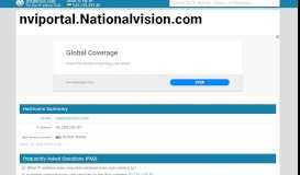 
							         Nationalvision - Portal Login								  
							    