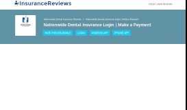 
							         Nationwide Dental Insurance Login | Make a Payment								  
							    