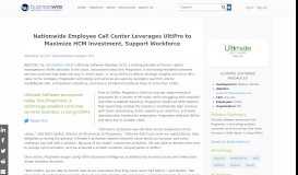 
							         Nationwide Employee Call Center Leverages UltiPro to Maximize ...								  
							    