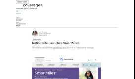 
							         Nationwide Launches SmartMiles - Coverager								  
							    