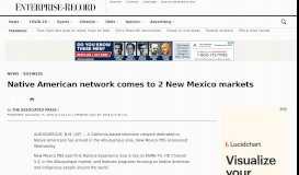 
							         Native American network comes to 2 New Mexico markets – Chico ...								  
							    