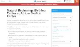 
							         Natural Beginnings Birth Center | Birthing Options | Atrium Medical ...								  
							    