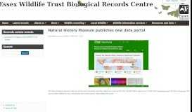 
							         Natural History Museum publishes new data portal | Essex Wildlife ...								  
							    