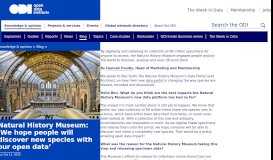 
							         Natural History Museum: 'We hope people will ... - Open Data Institute								  
							    