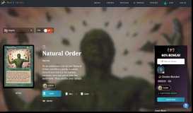 
							         Natural Order (Portal) | PucaTrade - Trade Magic: The Gathering ...								  
							    