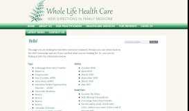 
							         Naturopathic and Functional Medicine - Whole Life Health Care								  
							    