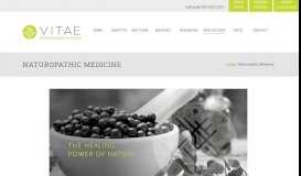 
							         Naturopathic Medicine - Vitae								  
							    
