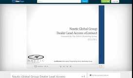 
							         Nautic Global Group Dealer Lead Access: eConnect - ppt download								  
							    