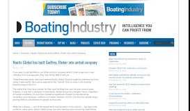 
							         Nautic Global has built Godfrey, Rinker into united company | Boating ...								  
							    