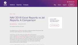
							         NAV 2018 Excel Reports vs Jet Reports: A Comparison | Encore ...								  
							    