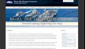 
							         Naval Sea Systems Command > Home > Warfare Centers ...								  
							    