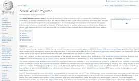 
							         Naval Vessel Register - Wikipedia								  
							    