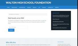 
							         Naviance Tips - Walton High School Foundation								  
							    
