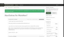 
							         NaviExtras for MotoNav? - GPS Review Forums								  
							    