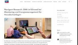 
							         Navigant Research: SMA ist führend bei Monitoring und ...								  
							    