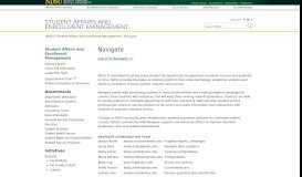 
							         Navigate | Student Affairs and Enrollment Management | NDSU								  
							    