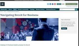
							         Navigating Brexit for Business | IoD								  
							    
