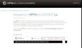 
							         Navigating in OPTAVIA CONNECT - optavia coach answers								  
							    