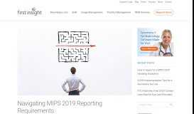 
							         Navigating MIPS 2019 Reporting Requirements | First Insight ...								  
							    