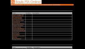 
							         Navigating Online Resources - Baylis PTA								  
							    