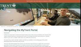 
							         Navigating the MyTrent Portal - Information Technology - Trent University								  
							    