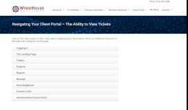
							         Navigating Your Client Portal - The Ability to View Tickets ...								  
							    