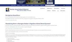 
							         Navigation BoardDocs - Butler Area School District								  
							    