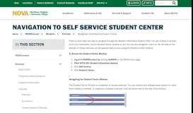 
							         Navigation to Self Service Student Center :: Northern Virginia ...								  
							    